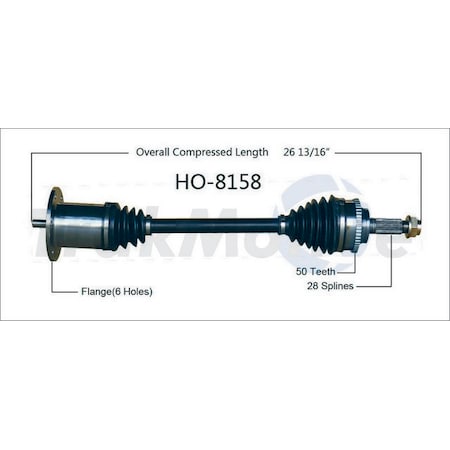 Surtrack Axle Cv Axle Shaft, Ho-8158 HO-8158